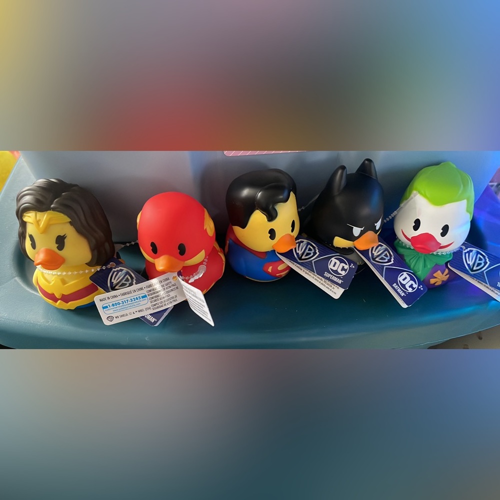 Warner Brothers (WB) and DC Collectible Rubber Ducks NWT